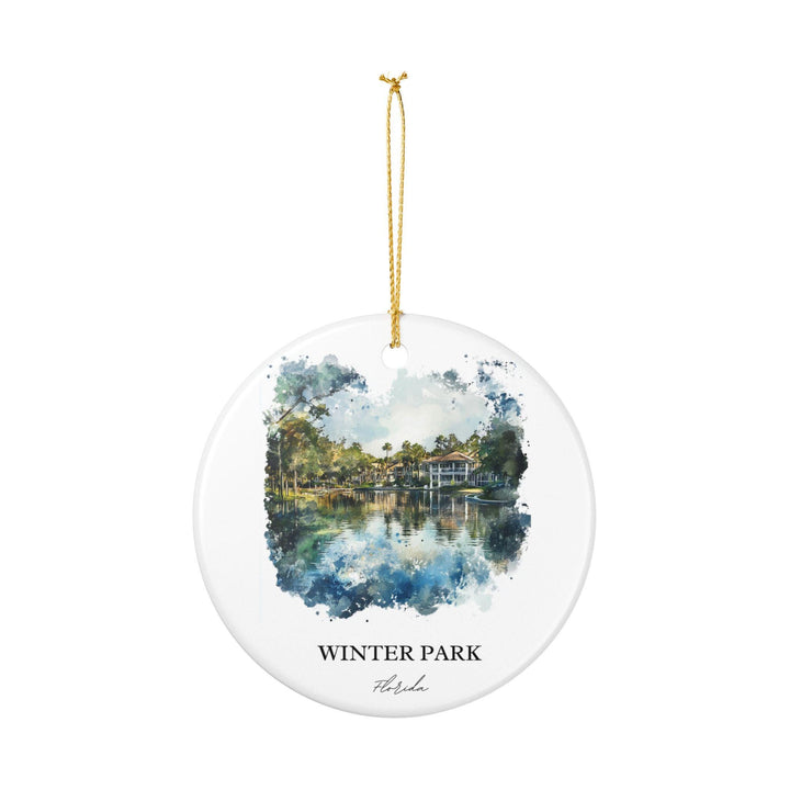 Winter Park Florida Ornament: Unique Winter Park Souvenir, Winter Park FL Xmas Decor, and Authentic Winter Park FL Gift
