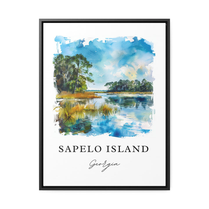 Sapelo Island Art, Sapelo Island Georgia Print, Sapelo Watercolor, McIntosh County GA Gift,