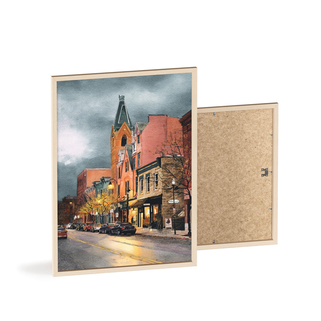 Ann Arbor, Michigan, USA – Watercolor Art Print