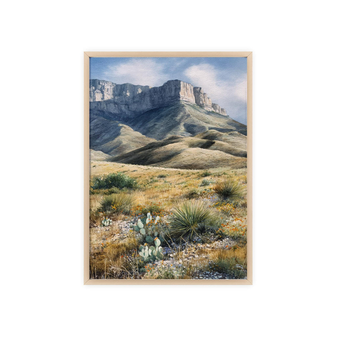 Guadalupe Mountains, Texas – Watercolor Art Print