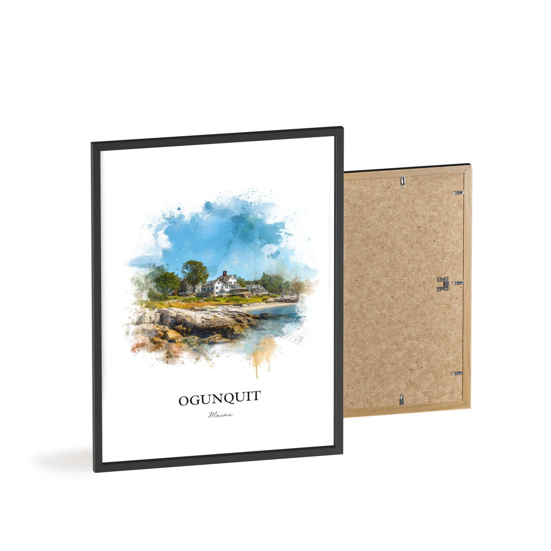 Ogunquit, Maine – Watercolor Art Print