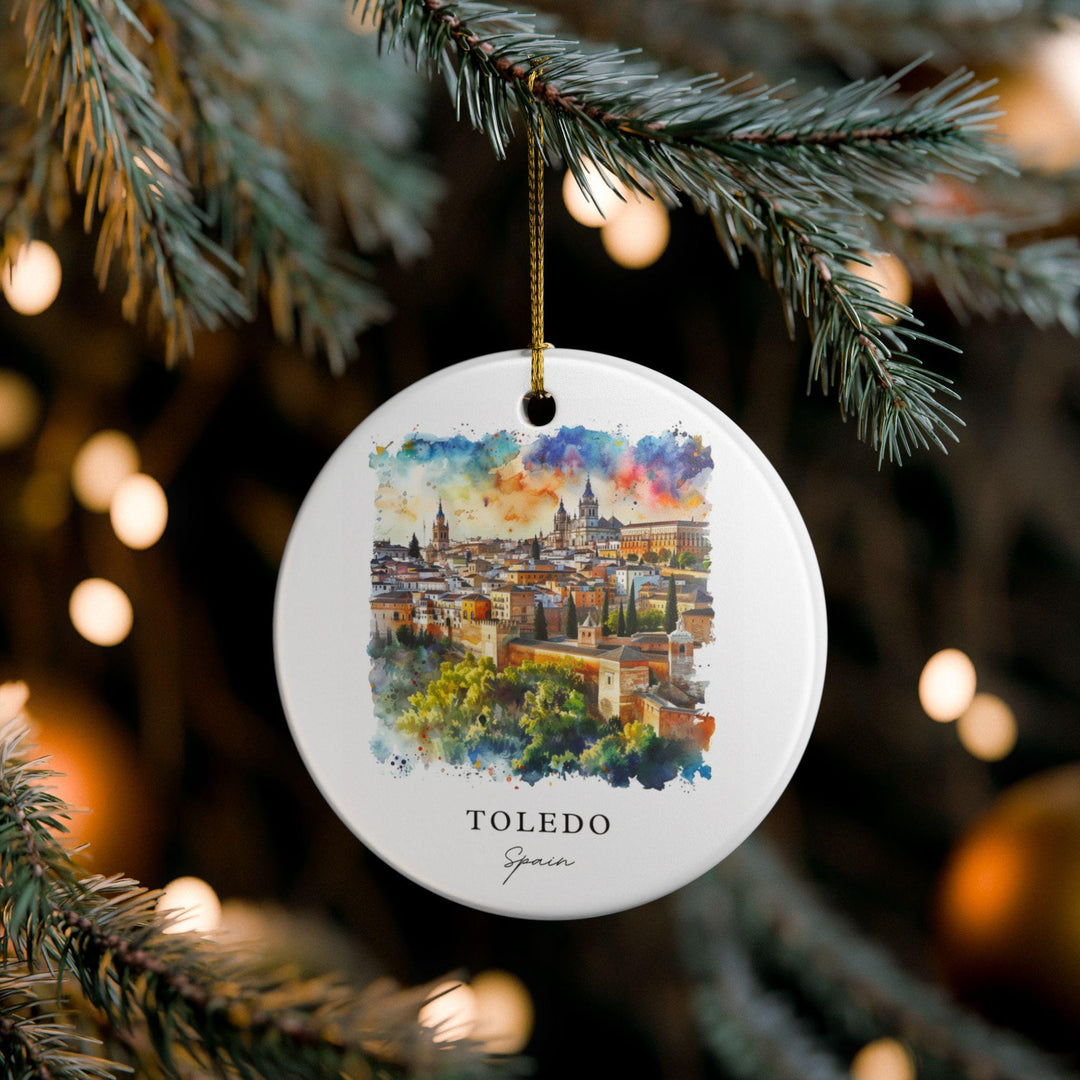 Toledo Spain Ornament: Unique Toledo Spain Souvenir, Spain Xmas Decor, and Authentic Toledo Spain Gift