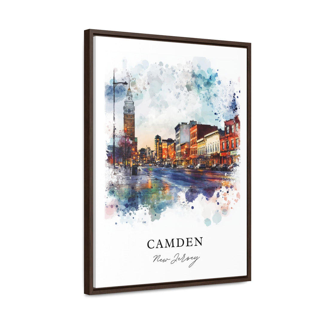 Camden NJ Wall Art, Camden Print, Camden Watercolor Art, Camden New Jersey Gift,
