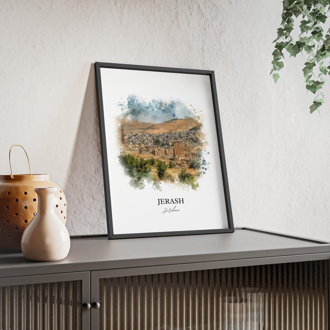Jerash, Jordan – Watercolor Art Print