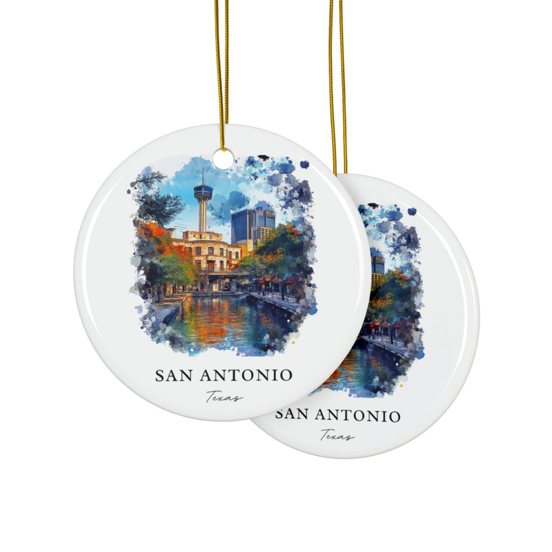 San Antonio Ornament: Unique San Antonio Souvenir, San Antonio Xmas Decor, and Authentic San Antonio TX Gift