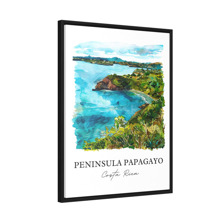 Peninsula Papagayo Wall Art, Costa Rica Print, Papagayo Watercolor, Peninsula Papagayo Gift,