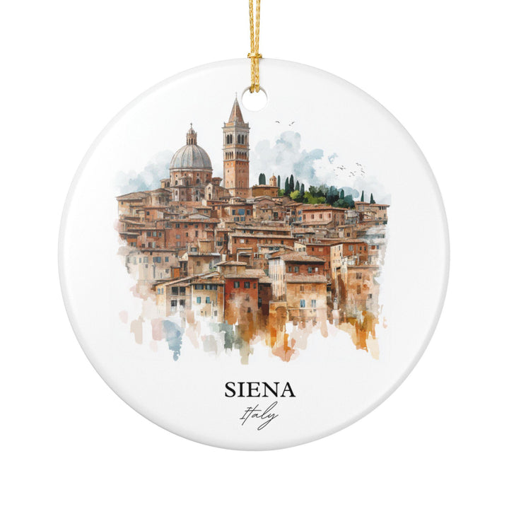 Siena Italy Ornament: Unique Siena Italy Souvenir, Siena Italy Xmas Decor, and Authentic Siena Italy Gift