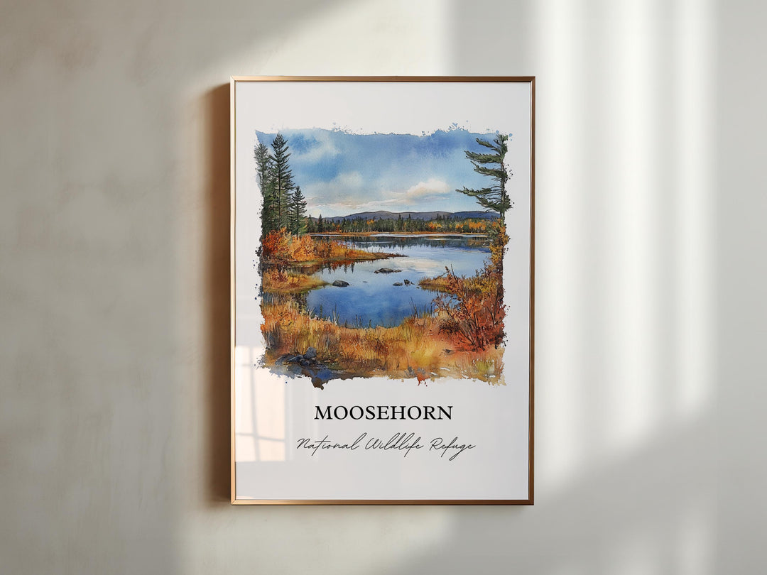 Moosehorn Refuge, Maine – Watercolor Art Print