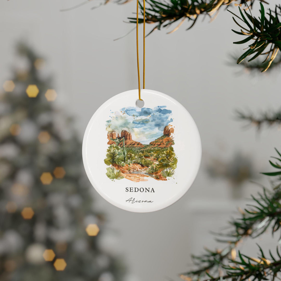 Sedona Arizona Ornament: Unique Sedona AZ Souvenir, Sedona Xmas Decor, and Authentic Sedona AZ Gift