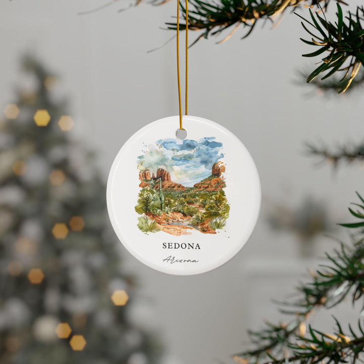 Sedona Arizona Ornament: Unique Sedona AZ Souvenir, Sedona Xmas Decor, and Authentic Sedona AZ Gift