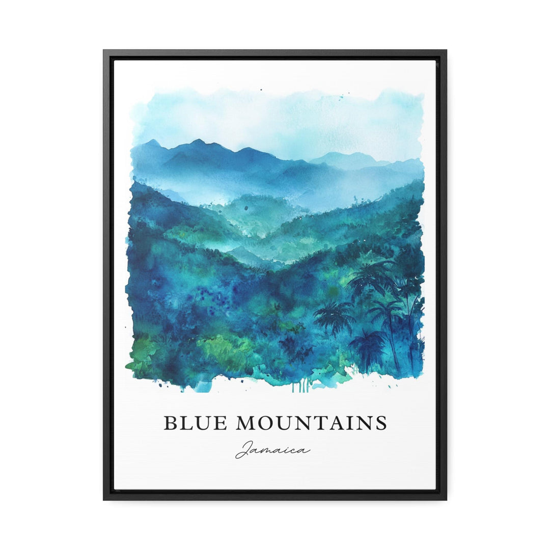 Blue Mountains Jamaica Wall Art - Caribbean Print