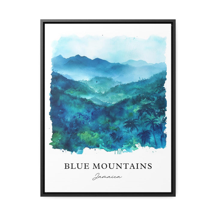 Blue Mountains Jamaica Wall Art - Caribbean Print