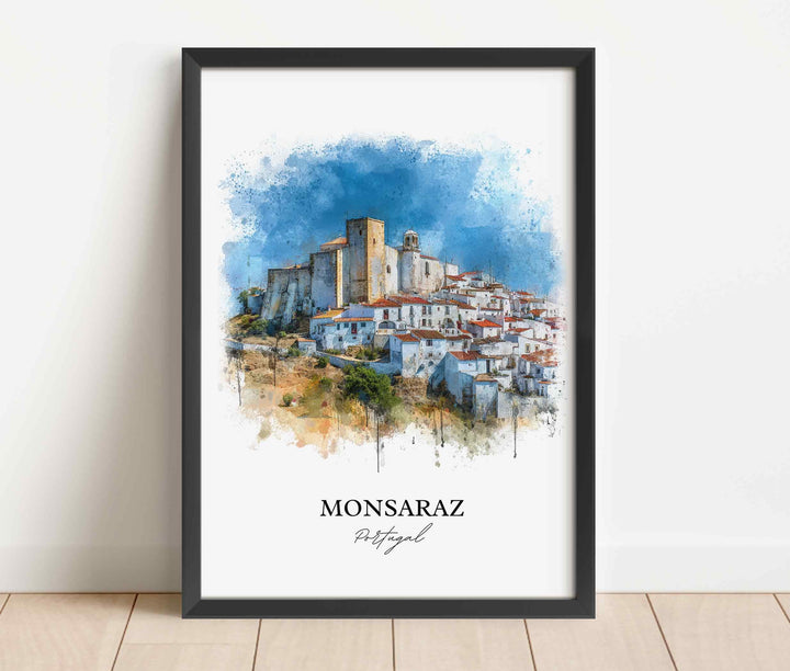 Monsaraz, Portugal – Watercolor Art Print