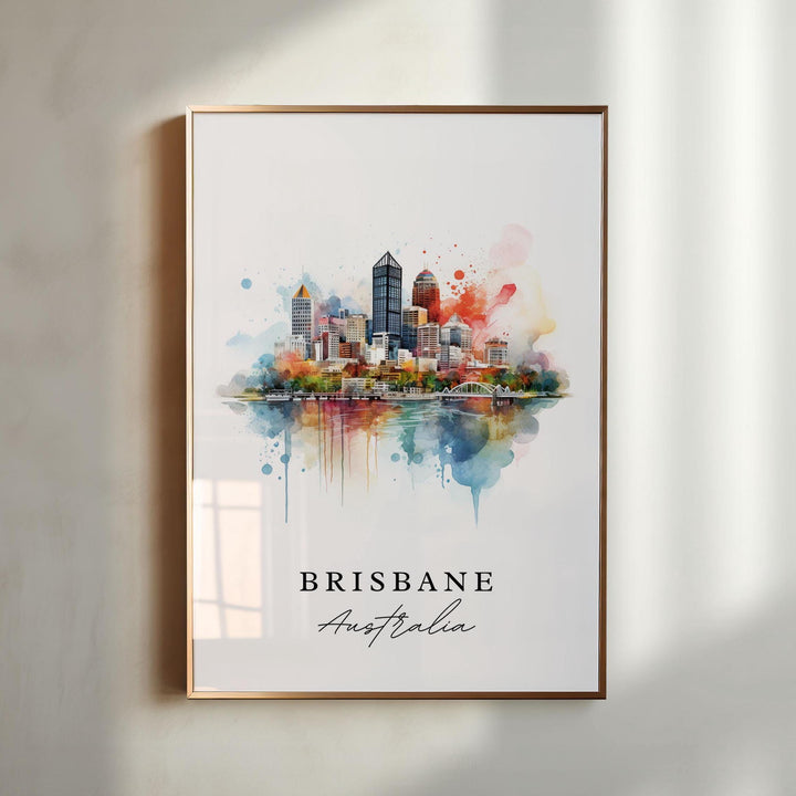 Brisbane Wall Art - Australia Print