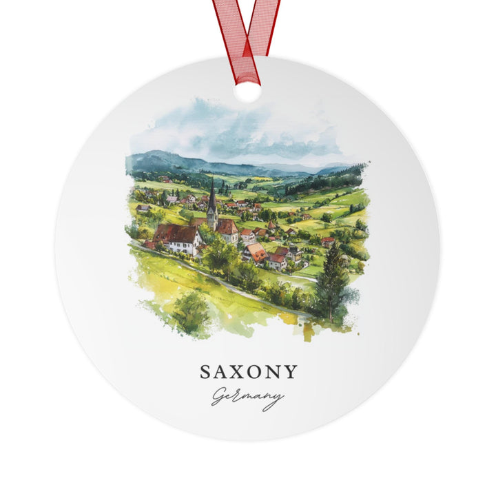 Saxony Germany Ornament: Unique Saxony Souvenir, Saxony Region Xmas Decor, and Authentic Saxony Germany Gift