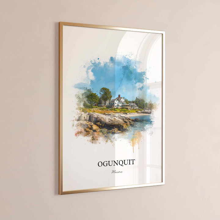 Ogunquit, Maine – Watercolor Art Print