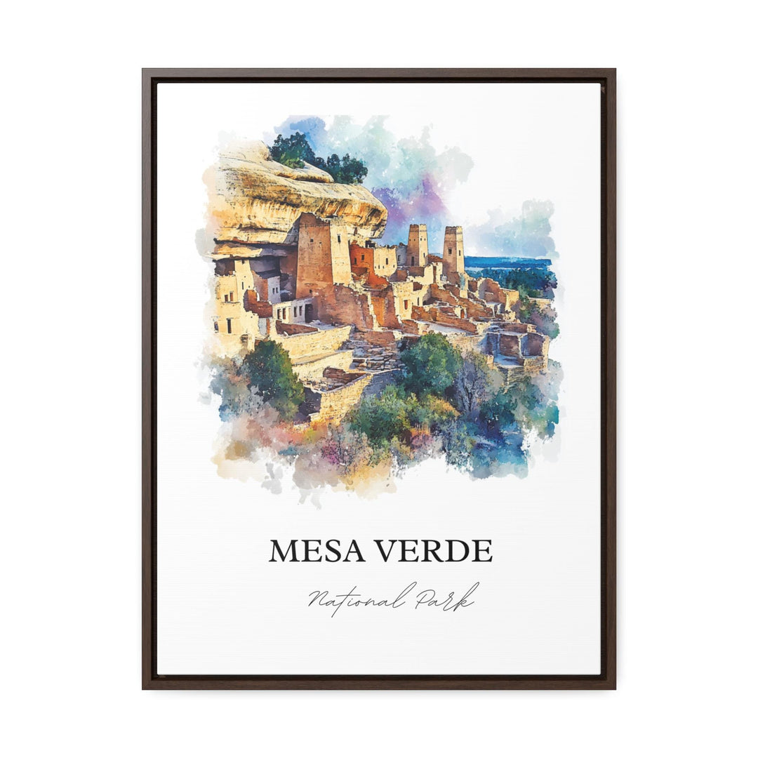 Mesa Verde National Park Art, Montezuma County Print, Colorado Artwork, Mesa Verde Gift, Travel Print, Travel Poster, Housewarming Gift