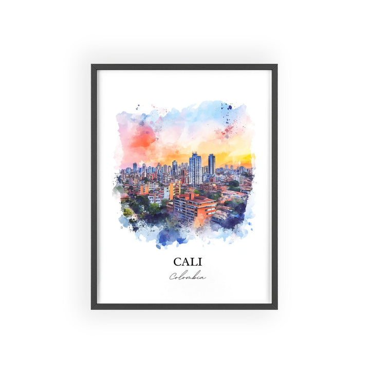 Cali Colombia Wall Art, Bogotá Print, Colombia Watercolor Art, Cali Colombia Gift, Travel Print, Travel Poster, Housewarming Gift