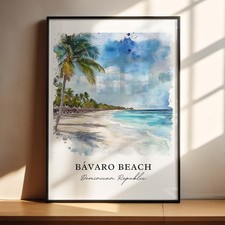 Bavaro Beach Wall Art - Dominican Republic Print