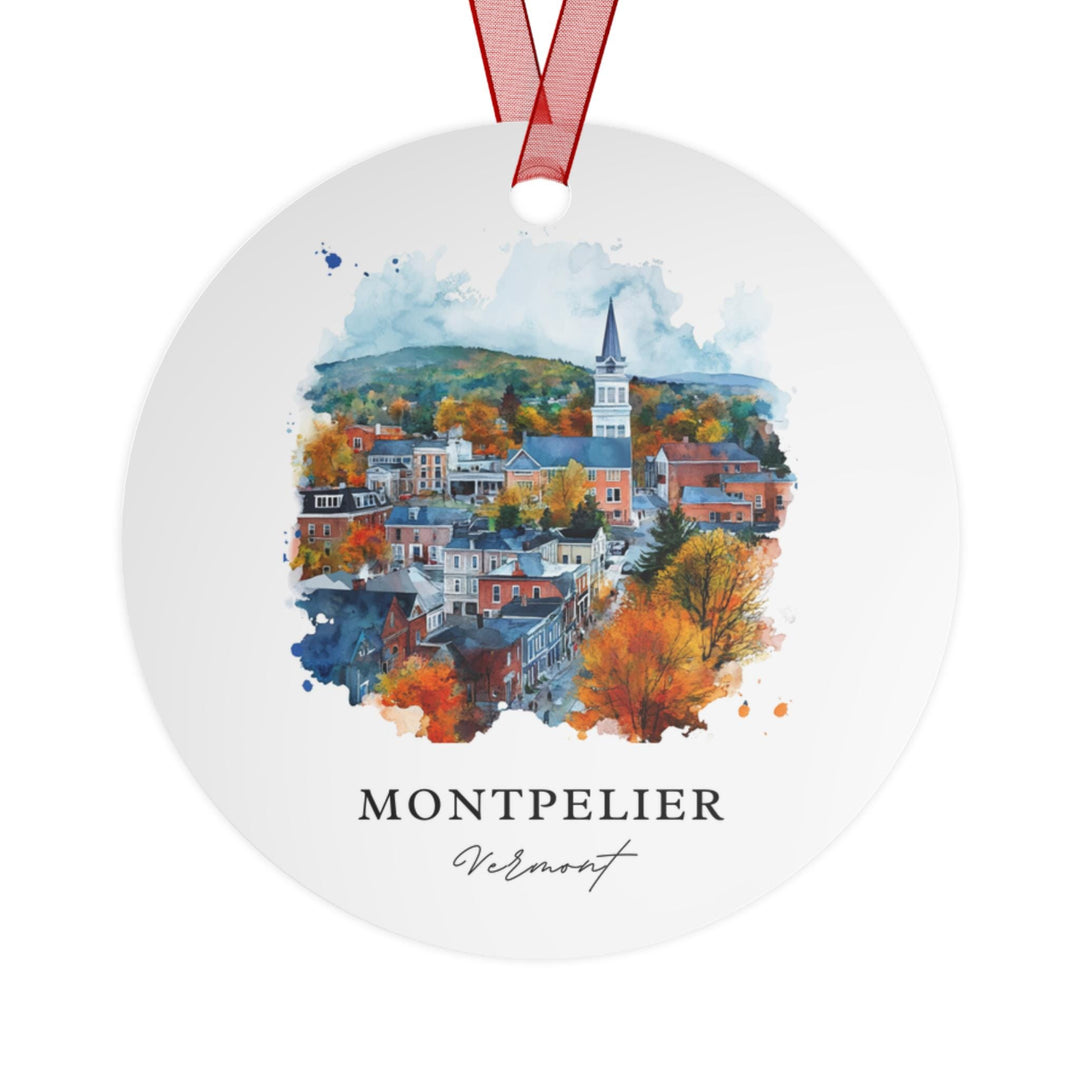 Montpelier VT Ornament: Unique Montpelier Souvenir, Montpelier Xmas Decor, and Authentic Vermont Gift