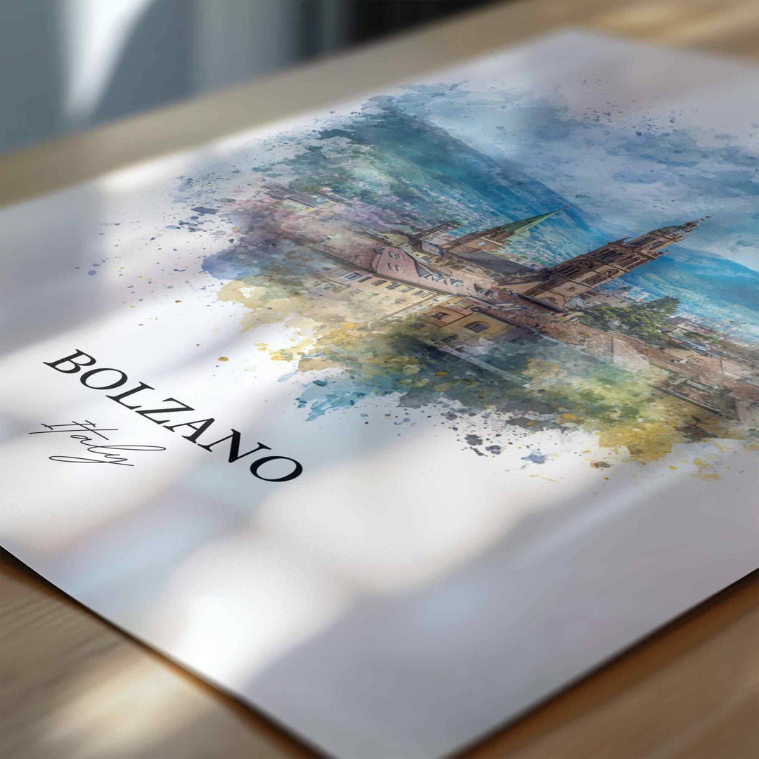 Bolzano, Italy – Watercolor Art Print