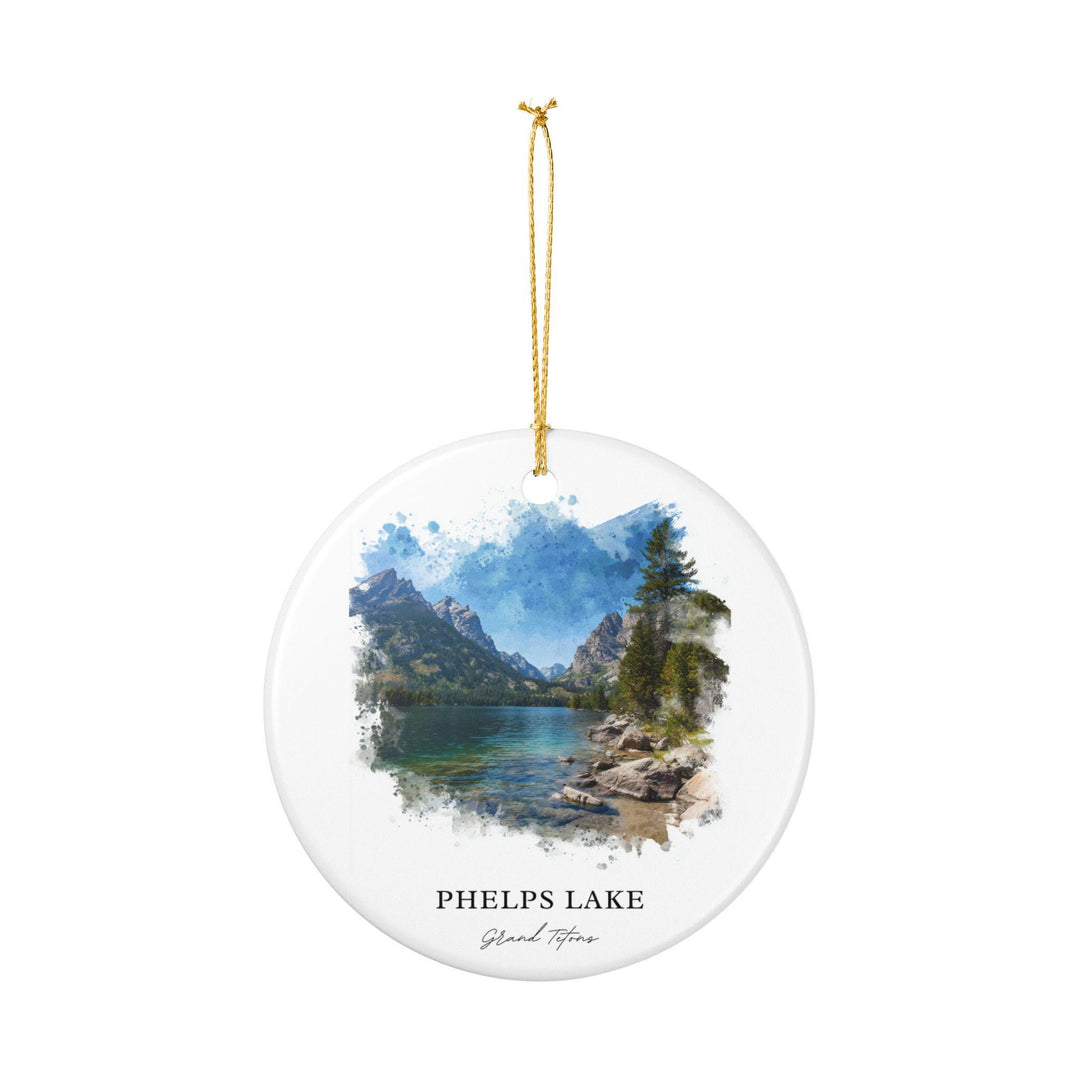 Phelps Lake Wall Art, Grand Tetons Print, Grand Tetons Watercolor Art, Phelps Lake Gift, Phelps Lake Print, Travel Poster, Housewarming Gift