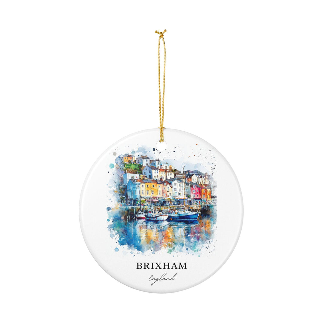 Brixham Ornament: Unique Brixham Souvenir, Brixham Xmas Decor, and Authentic Brixham England Gift