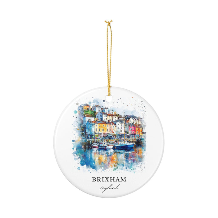 Brixham Ornament: Unique Brixham Souvenir, Brixham Xmas Decor, and Authentic Brixham England Gift