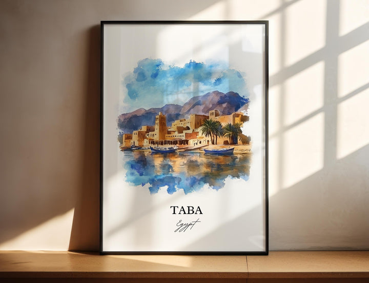 Taba, Egypt – Watercolor Art Print