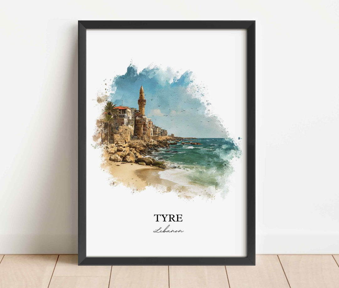 Tyre, Lebanon – Watercolor Art Print