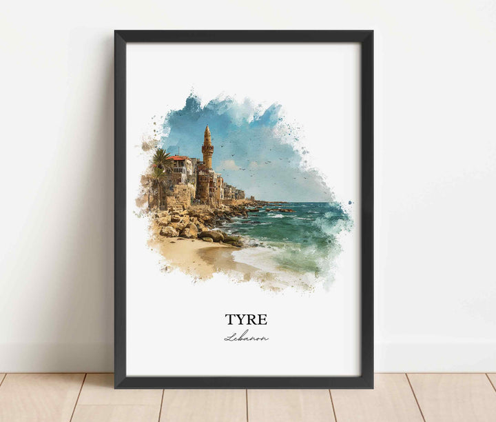Tyre, Lebanon – Watercolor Art Print