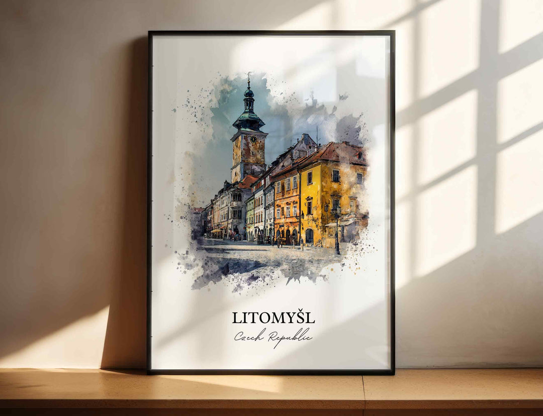 Litomysl, Czech Republic – Watercolor Art Print