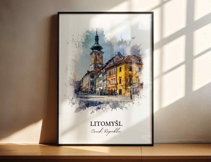 Litomysl, Czech Republic – Watercolor Art Print