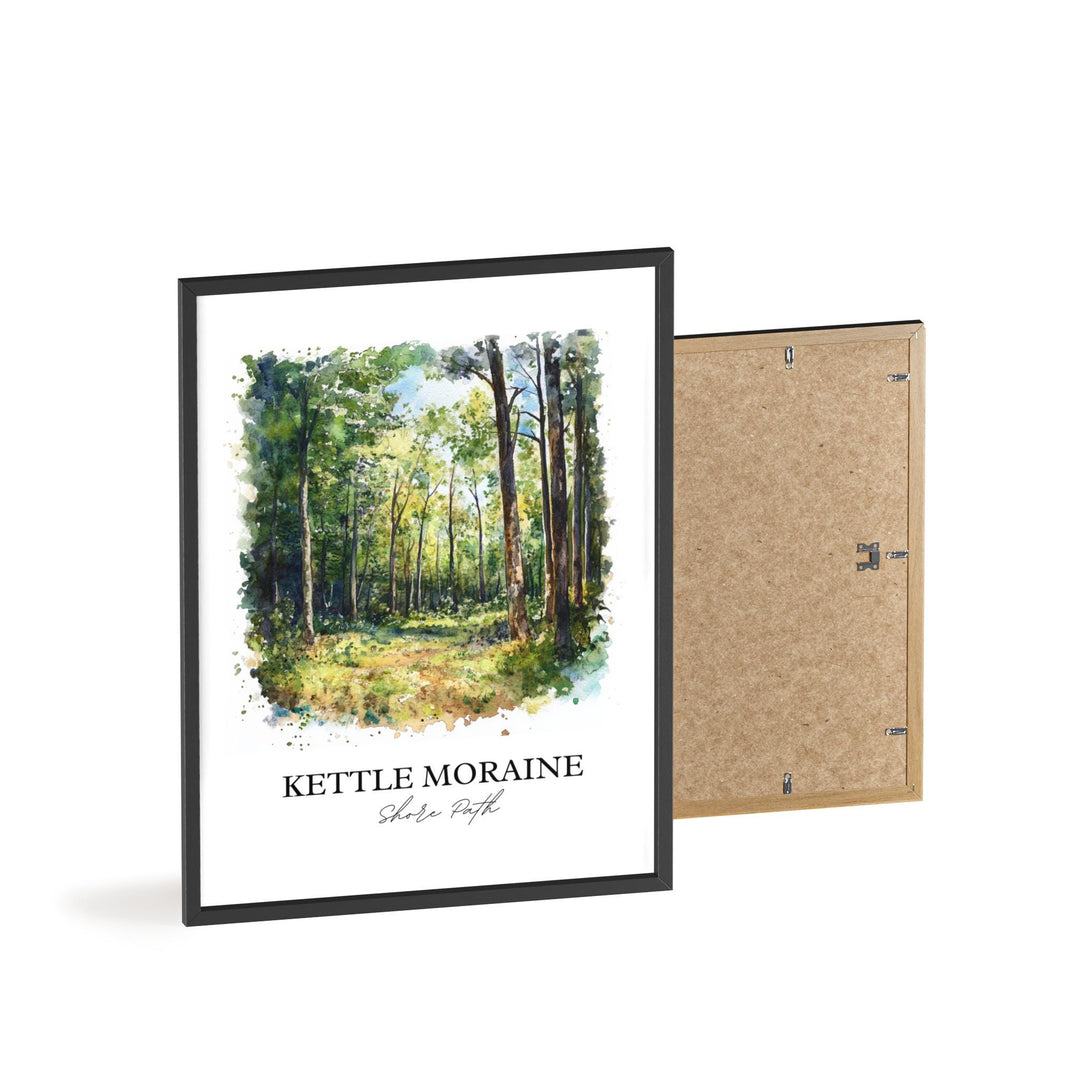 Kettle Moraine State Park Wall Art, Whitewater Lake Print, WI Artwork, Kettle Moraine Gift, Travel Print, Travel Poster, Housewarming Gift