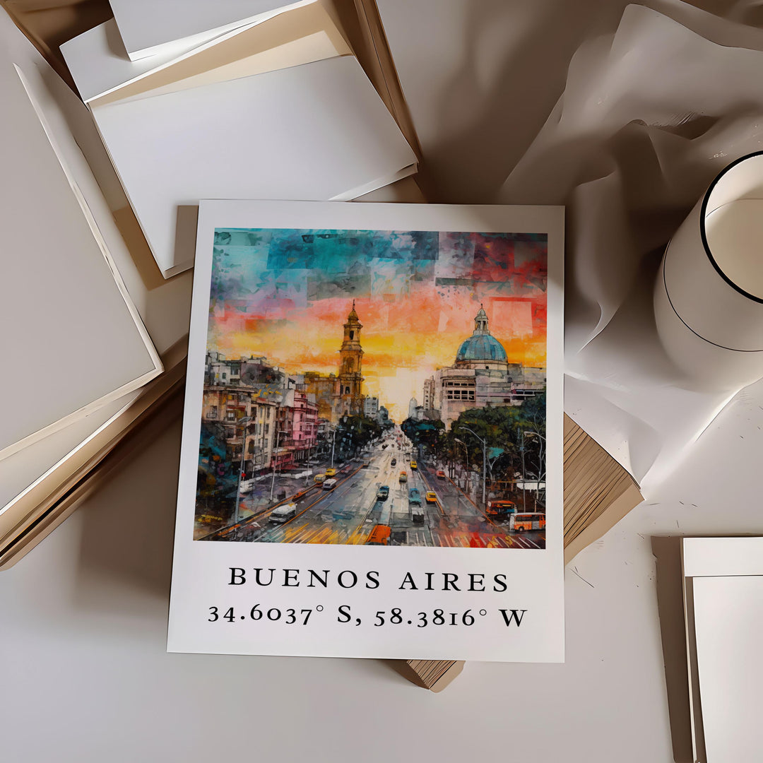 Buenos Aires Modern Wall Art - Argentina Print