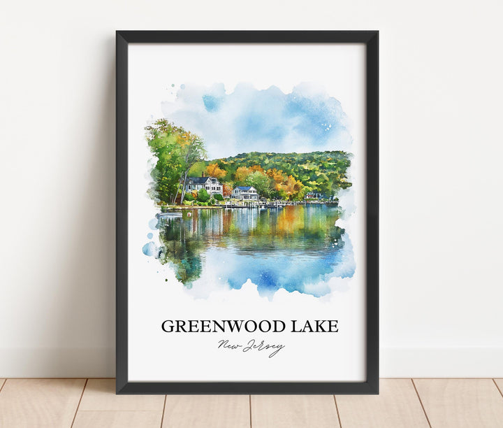 Greenwood Lake Wall Art, Orange County NY Print, Greenwood Lake Artwork, Greenwood Lake Gift, Travel Print, Travel Poster, Housewarming Gift