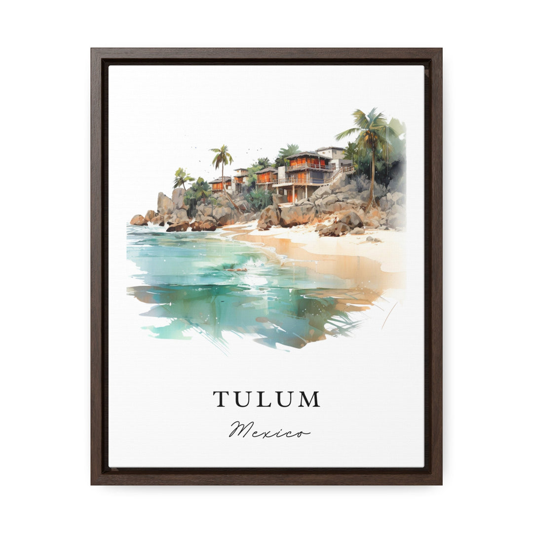 Tulum Mexico wall art - Mexico, Tulum poster, Tulum Wedding gift, Tulum Beach Birthday present, Custom Text, Personalised Gift