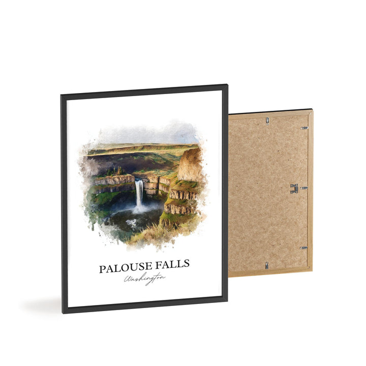 Palouse Falls Wall Art, Palouse Print, Washington State Artwork, Palouse Falls Gift, Travel Print, Travel Poster, Housewarming Gift