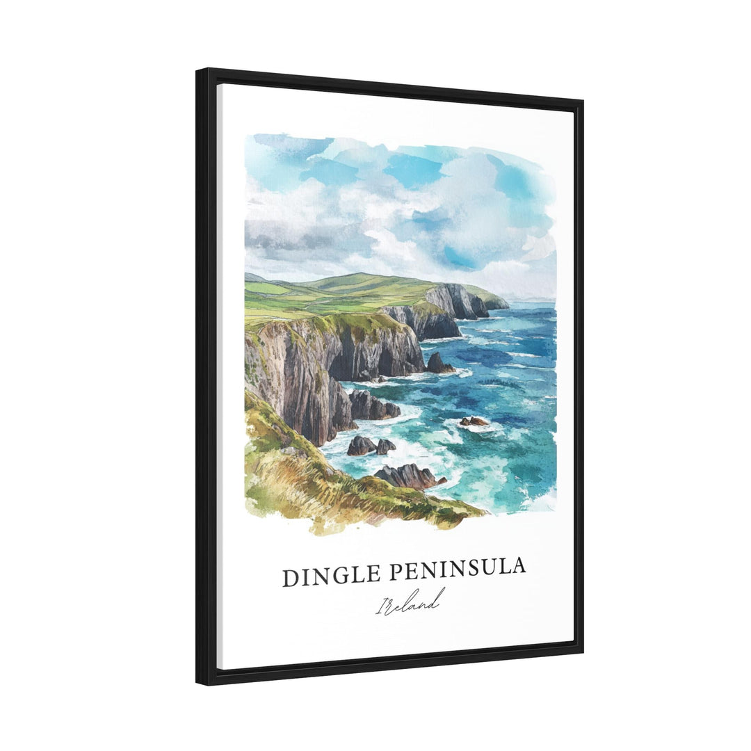 Dingle Peninsula Wall Art, Dingle Ireland Print, Dingle Watercolor Art, Dingle Ireland Gift,