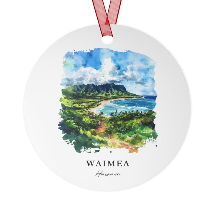 Waimea Hawaii Ornament: Unique Waimea Souvenir, Waimea Xmas Decor, and Authentic Hawaii Gift