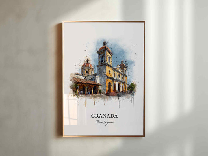 Granada, Nicaragua – Watercolor Art Print