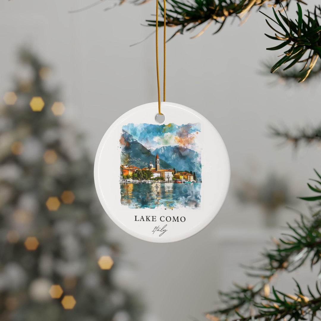 Lake Como Ornament: Unique Lake Como Souvenir, Lake Como Xmas Decor, and Authentic Lake Como Italy Gift