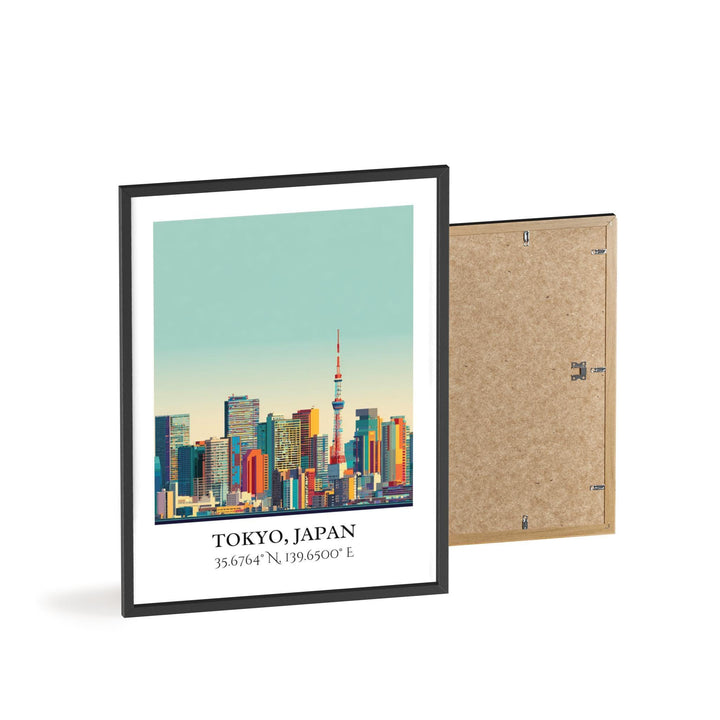Tokyo Japan Art, Tokyo Retro Travel Art, Tokyo Home Decor, Tokyo Gift, Japan Travel Art, Travel Prints, Housewarming Gift