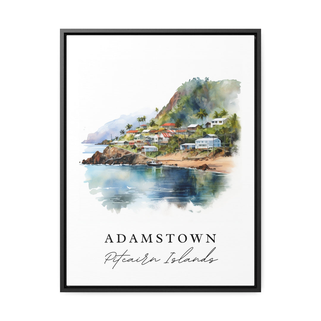 Adamstown Wall Art - Pitcairn Islands Print