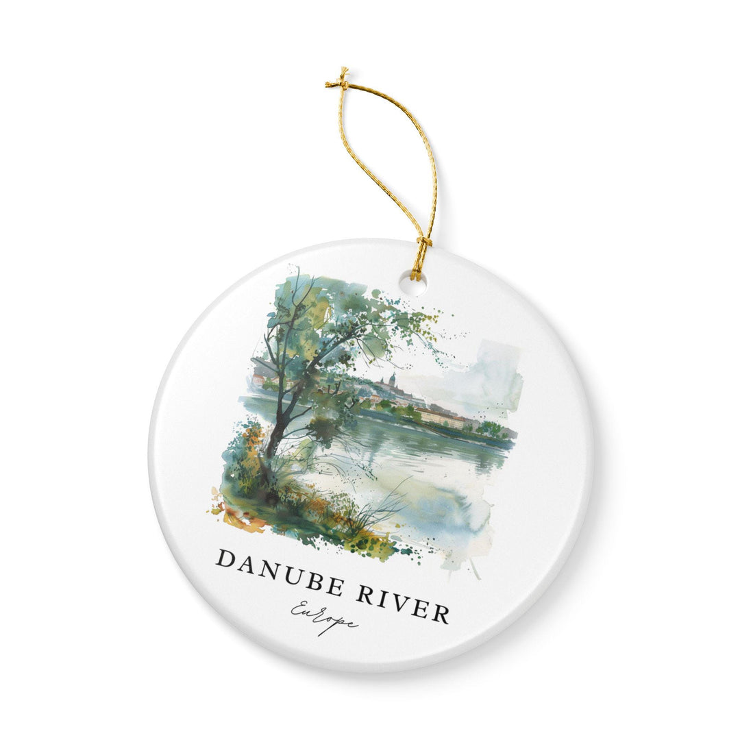 Danube River Ornament: Unique Danube River Souvenir, Danube River Xmas Decor, and Authentic Danube River Gift