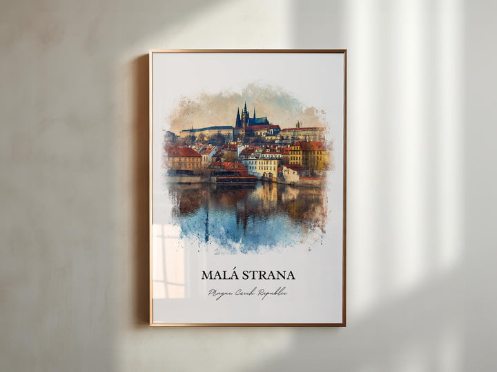 Malá Strana, Czech Republic – Watercolor Art Print