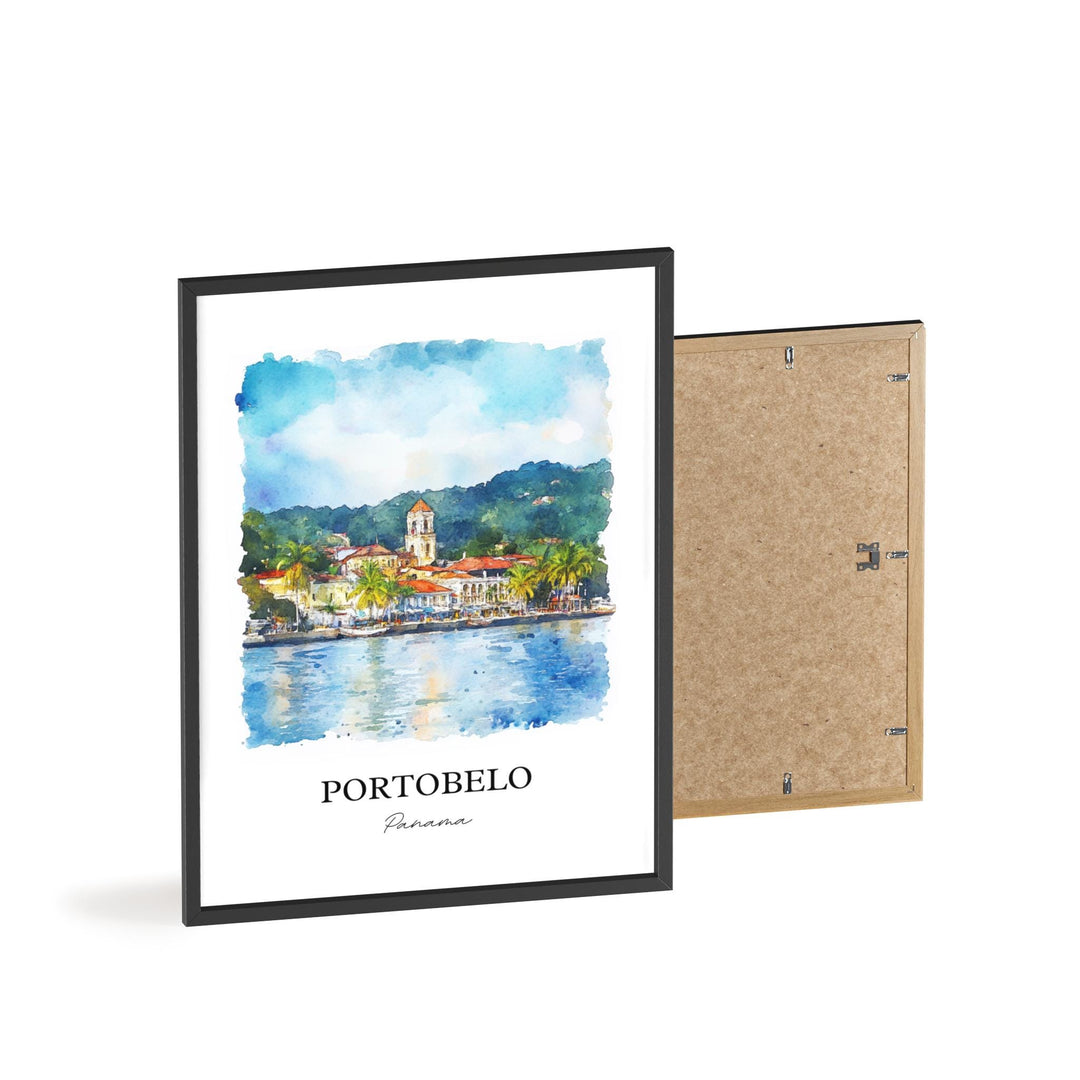Portobelo, Panama – Watercolor Art Print