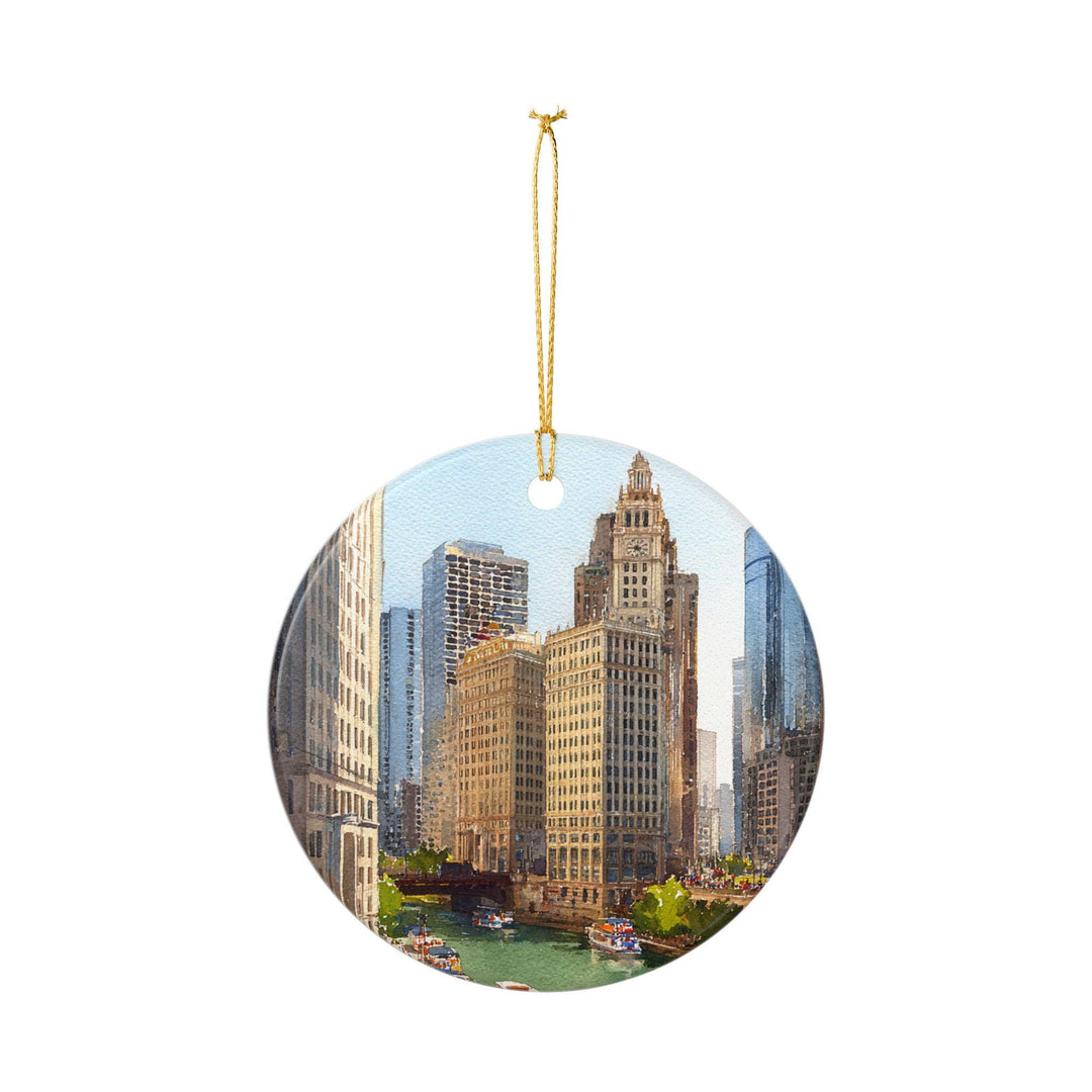 Chicago IL Ornament: Unique Chicago Souvenir, Chicago IL Xmas Decor, and Authentic Chicago Illinois Gift
