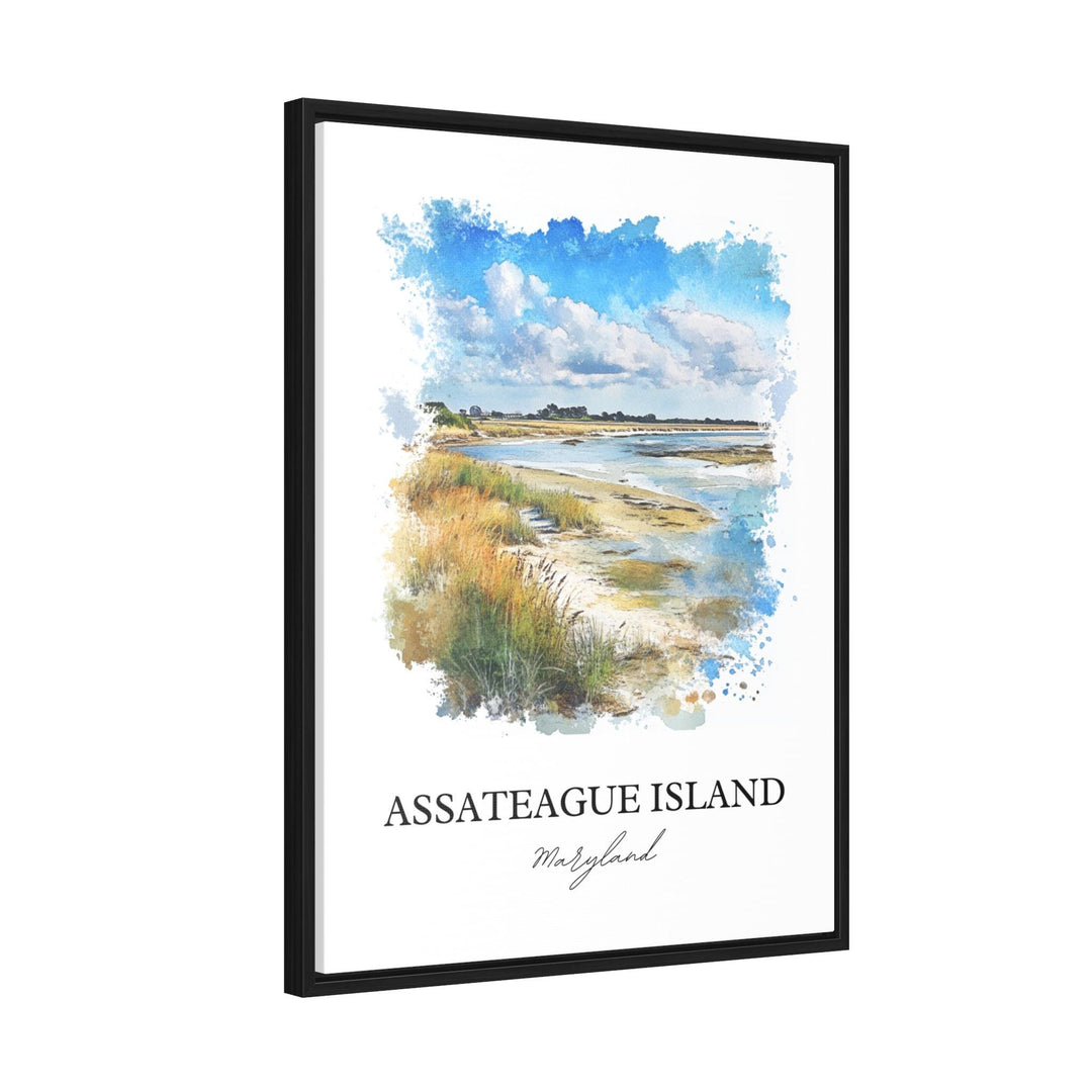 Assateague Island Wall Art, Delmarva Print, Maryland Watercolor Art, Assateague Island Gift, Travel Print, Travel Poster, Housewarming Gift