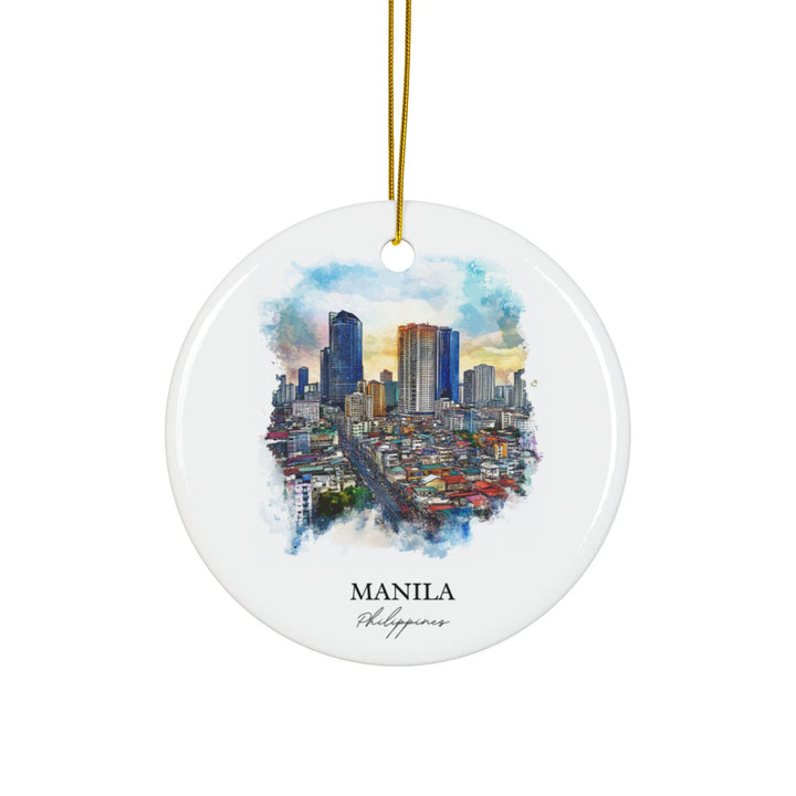Manila Philippines Ornament: Unique Manila Souvenir, Manila Xmas Decor, and Authentic Manila Philippines Gift